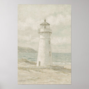 Sanfte Küstenleuchtturm Sage Poster