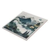 Sanfte Landschaftsfliesen: Minimalistische Natursz Fliese (Seite)