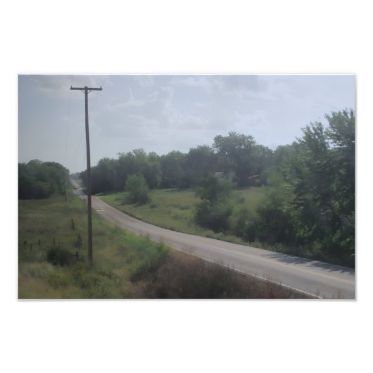 Sanfte Landstraße Fotodruck (Vorne)