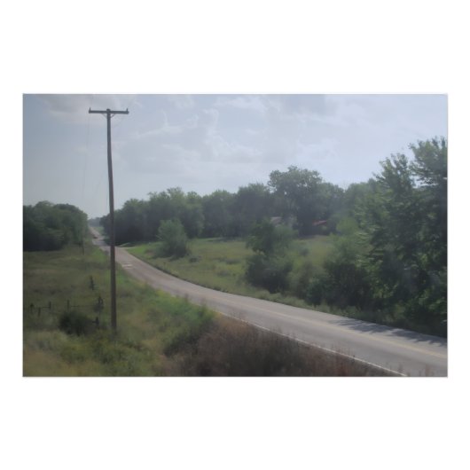 Sanfte Landstraße Fotodruck (Vorne)