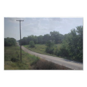 Sanfte Landstraße Fotodruck