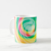 Sanfte lebendige Tie Dye Kaffeetasse (Vorderseite Links)