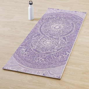 **Sanfte Lila Spirituelle Mandala Yoga Matte