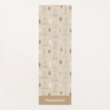 Sanfte Linien Kunst Yoga Flow Minimalist