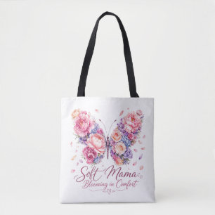 Sanfte Mama Aufblühender Schmetterling Tasche