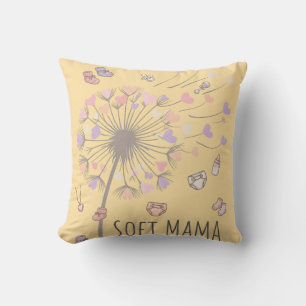 Sanfte Mama Löwenzahn-Kinderzimmer-Kunst Sanfte Kissen