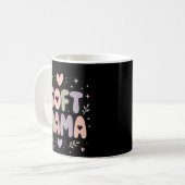 Sanfte Mama-Pastell-Typografie-Design Kaffeetasse (Vorderseite Links)