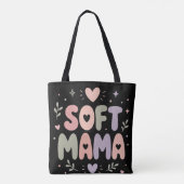 Sanfte Mama-Pastell-Typografie-Design Tasche (Rückseite)