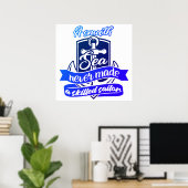 Sanfte Meere haben nie einen erfahrenen Segler gem Poster (Heimbüro)