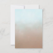 Sanfte Minimal-Blush-Blumen-Dankeskarten Dankeskarte (Rückseite)