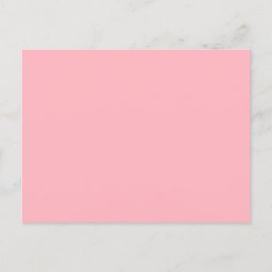 Sanfte Minimalistische Postkarte in Rosa