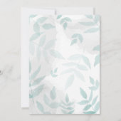 Sanfte Minze und Grau Save The Date (Rückseite)