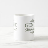 Sanfte Mutterschaft Botanische Typografie Minimali Kaffeetasse (Mittel)