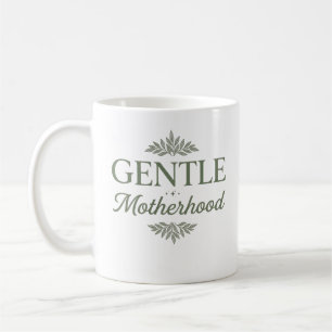 Sanfte Mutterschaft Botanische Typografie Minimali Kaffeetasse
