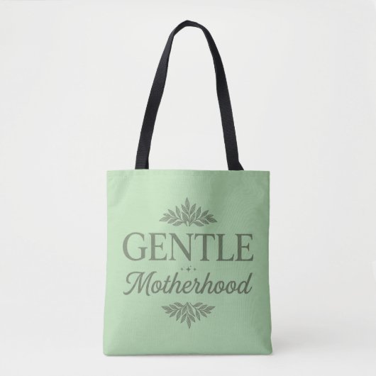 Sanfte Mutterschaft Botanische Typografie Minimali Tasche (Vorderseite)