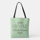 Sanfte Mutterschaft Botanische Typografie Minimali Tasche (Rückseite)
