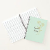 Sanfte Noten Minimalistisches Notizbuch (Innenseite)