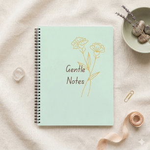 Sanfte Noten Minimalistisches Notizbuch