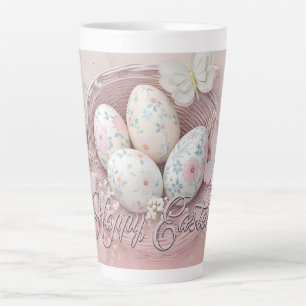 Sanfte Osterfreude mit Blumenmotiv Milchtasse