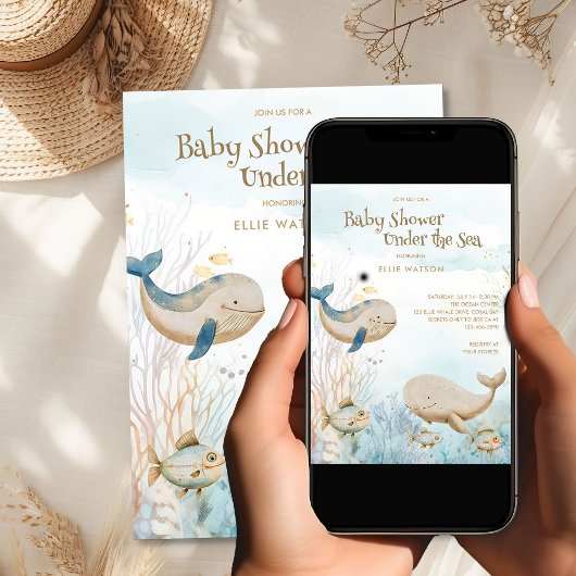 Sanfte Ozeanneutralität unter der Meerschwemme Einladung