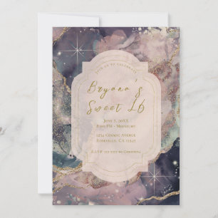 Sanfte Pastell-Aquarell-Himmelswelt Galaxie Sweet  Einladung