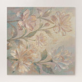 Sanfte Pastell-Blütenmalerei Puzzle (Horizontal)