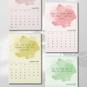 Sanfte Pastell-Inspirations-Kunstkalender Kalender