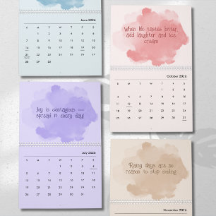 Sanfte Pastell-Inspirations-Kunstkalender Kalender