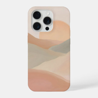 Sanfte Pastell-Sonnenuntergangs-Hügel Minimale Abs iPhone 15 Pro Hülle
