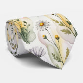 Sanfte Pastell-Wasserfarben-Blumen Krawatte (Gerollt)