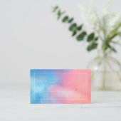 Sanfte Pastell-Wasserfarben-Gradation Platzkarte (Stehend Vorderseite)