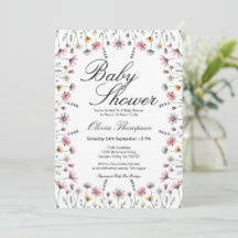 Sanfte Pastell-Wildblumen-Boho-Baby-Party