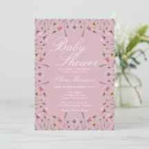 Sanfte Pastell-Wildblumen-Boho-Baby-Party