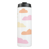 Sanfte Pastellhimmel Thermosbecher (Vorderseite)