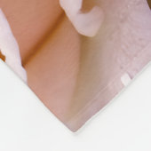 Sanfte Pastellrosen in Pfirsich- und Hellrosa-Töne Fleecedecke (Ecke)