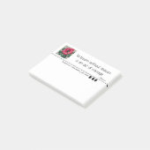 Sanfte Pixel-Blüten-Malerei  Post-it Klebezettel (angewinkelt)