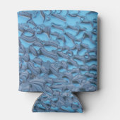 Sanfte Regentropfen aus blauem Glas Dosenkühler (Rückseite)