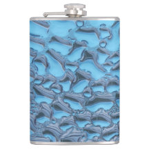 Sanfte Regentropfen aus blauem Glas