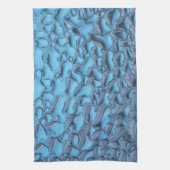 Sanfte Regentropfen aus blauem Glas Geschirrtuch (Vertikal)