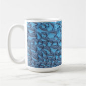 Sanfte Regentropfen aus blauem Glas Kaffeetasse (Links)