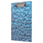 Sanfte Regentropfen aus blauem Glas Klemmbrett (Links)