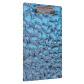 Sanfte Regentropfen aus blauem Glas Klemmbrett (Rechts)