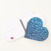 Sanfte Regentropfen aus blauem Glas Notizblock (Innenseite)