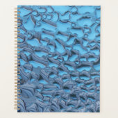 Sanfte Regentropfen aus blauem Glas Planer (Vorderseite)