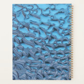 Sanfte Regentropfen aus blauem Glas Planer (Rückseite)