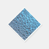 Sanfte Regentropfen aus blauem Glas Serviette (Ecke)