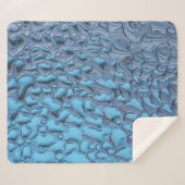 Sanfte Regentropfen aus blauem Glas Sherpadecke (Vorderseite (Horizontal))