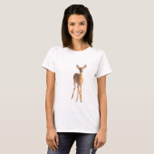 Sanfte Reh-Silhouette T-Shirt (Vorne ganz)