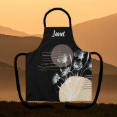 Sanfte romantische Schwarze Minimalistische Schürz Schürze