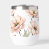 Sanfte rosa Aquarell-Blumenstrauß-Kunst (Vorderseite)